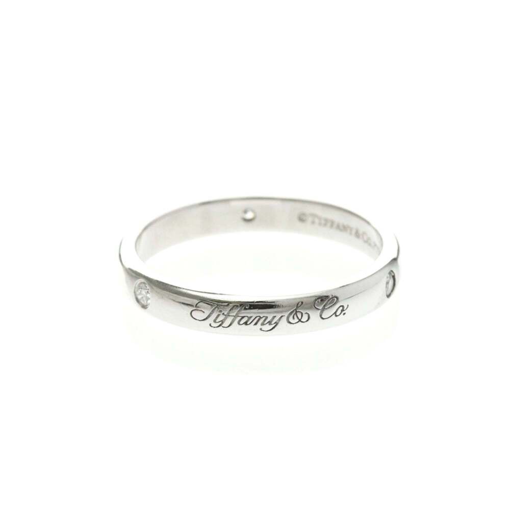 TIFFANY Authentic Silver Diamond Wedding Ring